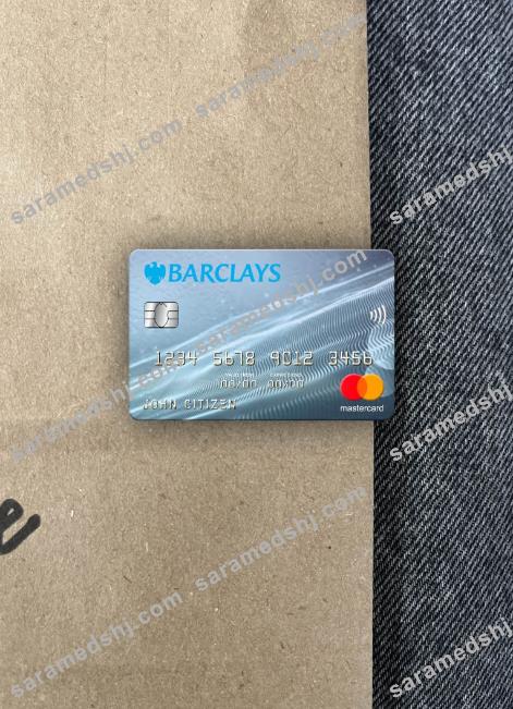 United Kingdom Barclays bank mastercard photolook front
